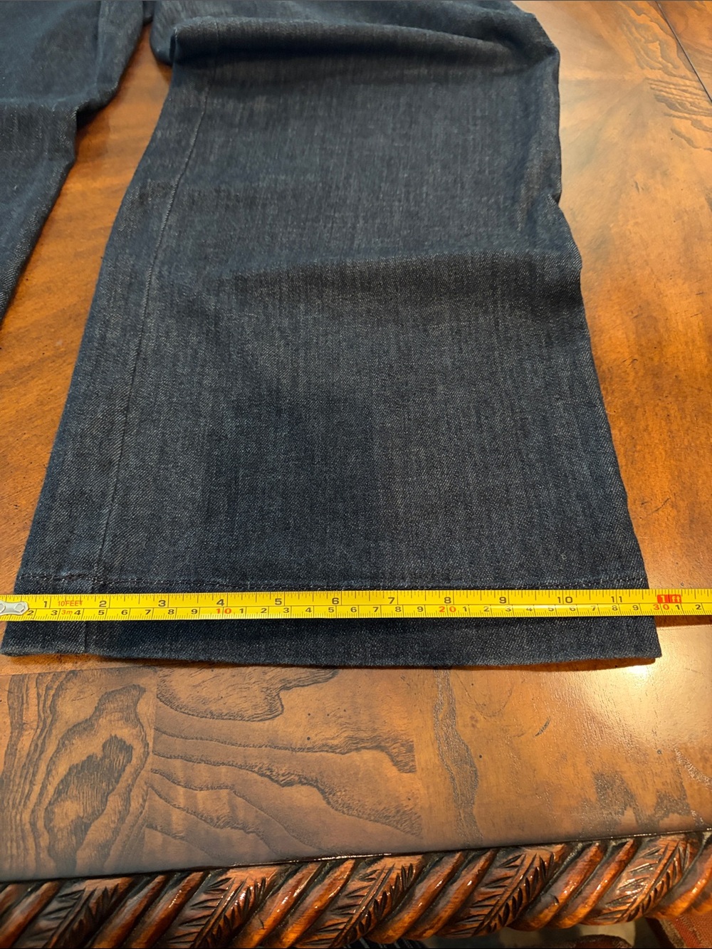 Time and Tru Dark Wash Wide Leg Trouser Jeans Size 14 - Picture 2 of 8